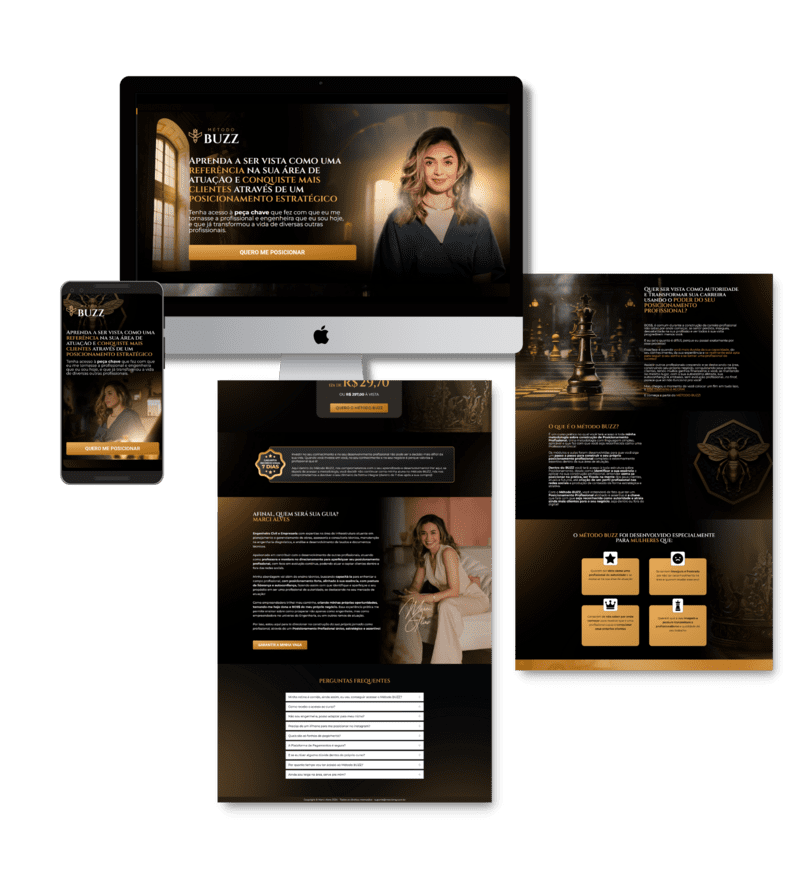 Engenheira - Página de vendas