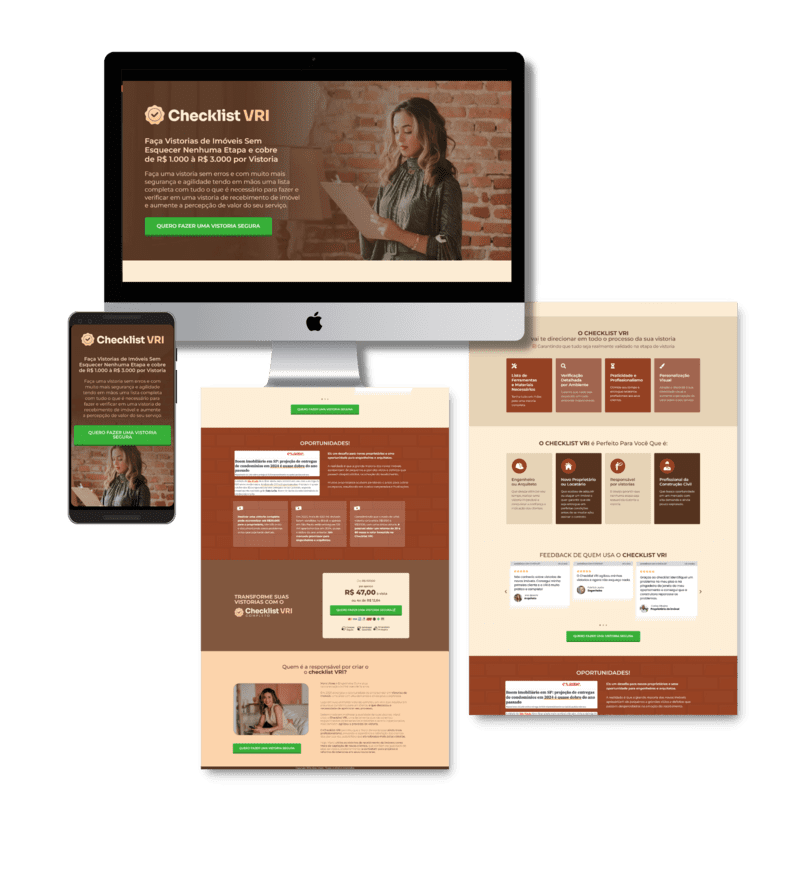 Engenheira - Página de vendas